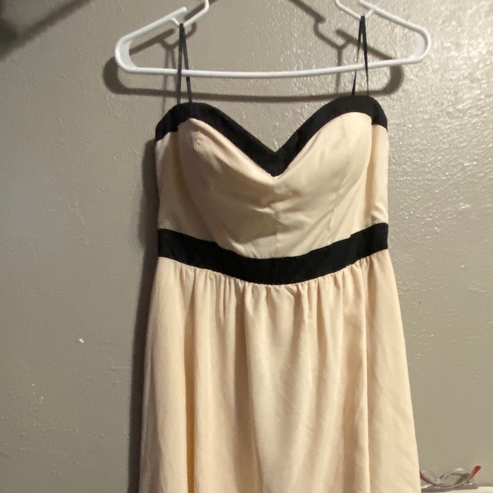Never worn hi/low strapless